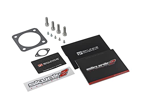 Image of Skunk2 Racing 309-06-0002 Black Anodized 68mm Throttle Body for Mitsubishi Evo VIII-IX Engines