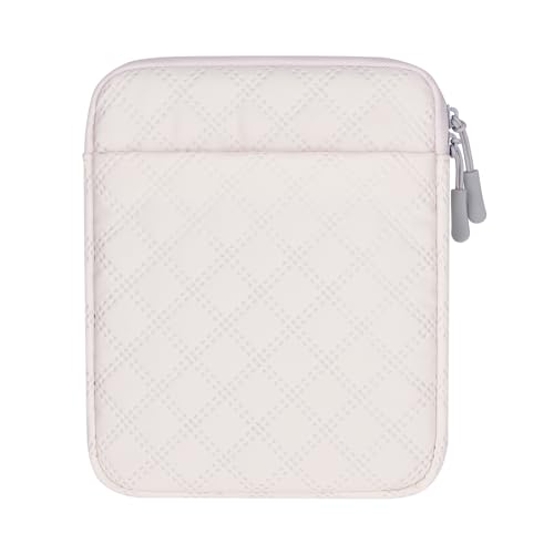 Slim Sleeve Pouch for 6.8-7 inch Kindle/e-Book/e-Reader, Padded Travel Carrying Case (Cream)