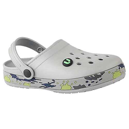 Image of URJO Splash Kid's Clogs /Sandals with Adjustable Back Strap Ultra Soft & Flexibility Anti Skid Comfortable Waterproof Daily Mules Clogs /Sandals Boy's & Girl's