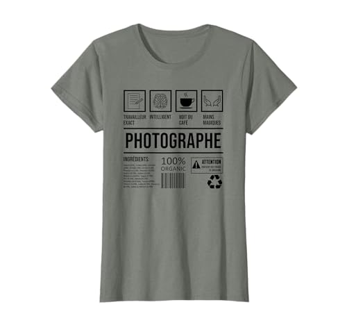 Drôle Caméra Photo Humour Photographe T-Shirt