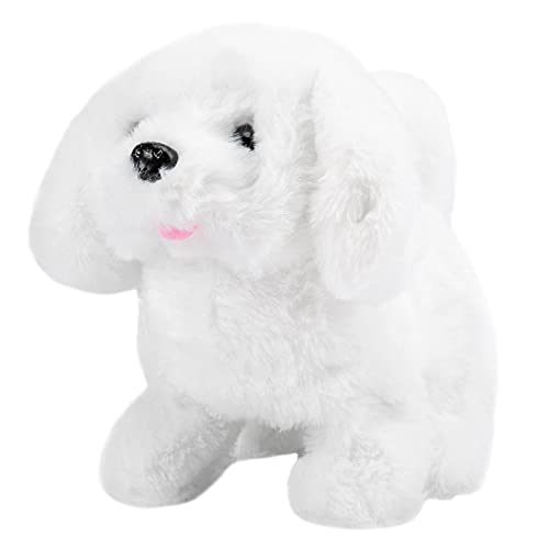 Muove Plush Puppy Dog, Electronic Interactive Toy Walking,Barking,Wagging Tail,Stretching Puppy Dog 7 Inches Gifts For Kids(Bichon Frise) 2 #TOP7