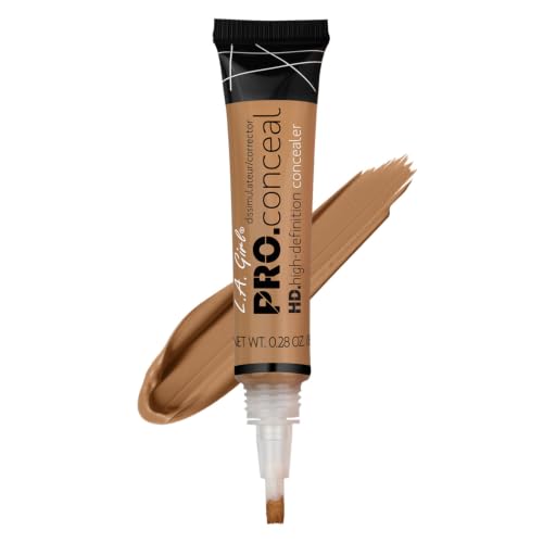 Image of L.A Girl- HD Pro Conceal -Suede | Soft Brush Tip for Easy Application | Crease Resistant | Blendable and Buildable formula | Concealer Provides Natural Coverage | 8 G