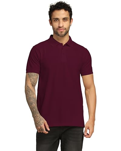 Image of VastraVibes Men's Polo Regular Fit T-Shirt