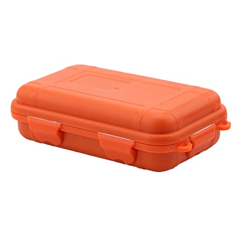 Hard Case, Shockproof Outdoor Survival Storage Carry Box, Universal Sealed Container Box with Foam(Orange,L)