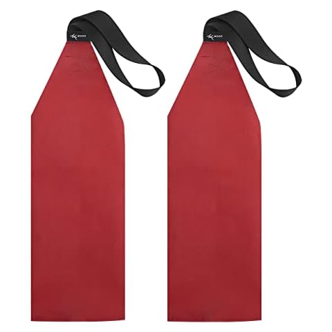 MOPHOEXII MOOCY 2 Pieces Safety Travel Flag/Safety Warning Flag for Kayak Canoe Red Warning Flag with Webbing for Kayak SUP Towing Canoes Truck Safety Accessories Kit (Red (2PCS)) Cover