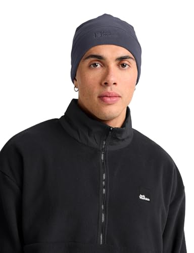 Jack Wolfskin Unisex Real Stuff Beanie-Mütze, Graphite, Einheitsgröße EU