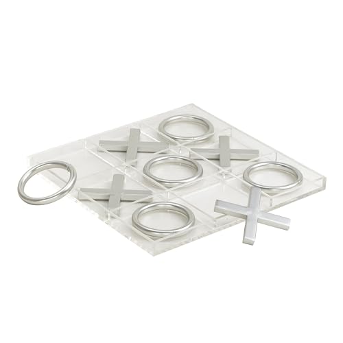 Juego de mesa Tic Tac Toe 12 x 12 x 1 in, plástico acrílico miniatura 1