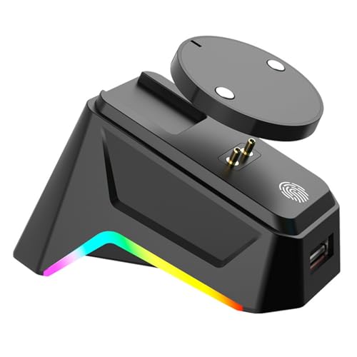 FANSHINUO Estación de carga de materiales ABS con conexión magnética segura para GPW4/GProX/G502, base de periféricos de computadora para juegos