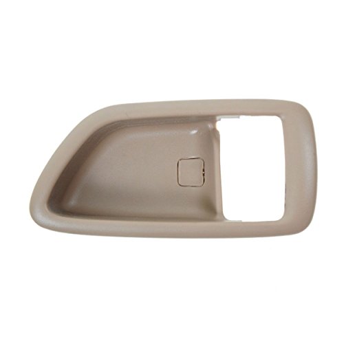 PT Auto Warehouse TO-2901E-2LH - Interior Inside Door Handle Trim Bezel Cover, Beige (Fawn) - Left Driver Side, Replaces 69278-AC010-E0