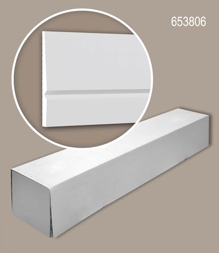Plinthes Profhome 653806 moulures blanches polystyrène XPS mur - 4