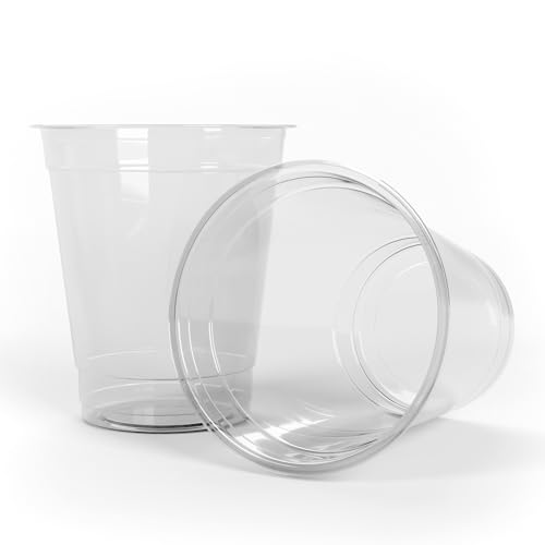 Ferrari BIO 100/200/500/1000 Bicchieri Long Drink Professionali Resistenti, Riutilizzabili, Ecologici, Biodegradabili e Compostabili in PLA, perfetti per Cocktail, (100, Long Drink 355ml)