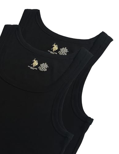 Image of U.S. Polo ASSN. Men's EV006 Pure Cotton Ribbed Vest - Pack of 1