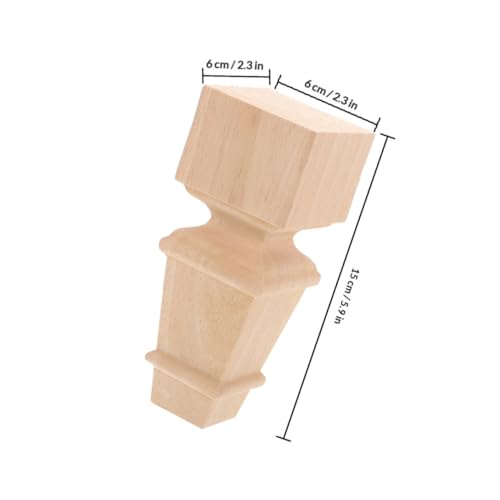 Patas de madera para muebles de desmontaje conveniente y soporte robusto 3