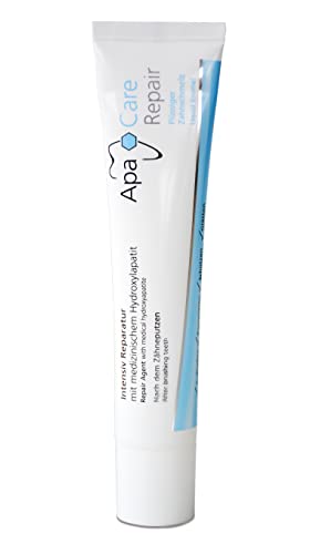 ApaCare Repair 2 Tuben | Intensiv Reparatur für den Zahnschmelz Aufbau und gegen Mikrorisse | Zahnpflege mit medizinischem Hydroxylapatit | Für empfindliche Zähne und gegen Karies | 2 x 30 ml Cover