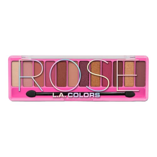 Image of L.A. COLORS Color Vibe 12-Color Eyeshadow Palette, Rose CES788TAG