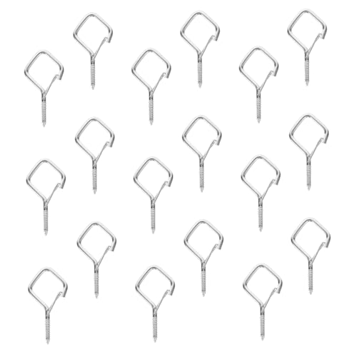 PRETYZOOM 10pcs Screw Hooks Outdoor Ceiling Hooks for String Lights Heavy Duty Windproof Hangers Safety Lock