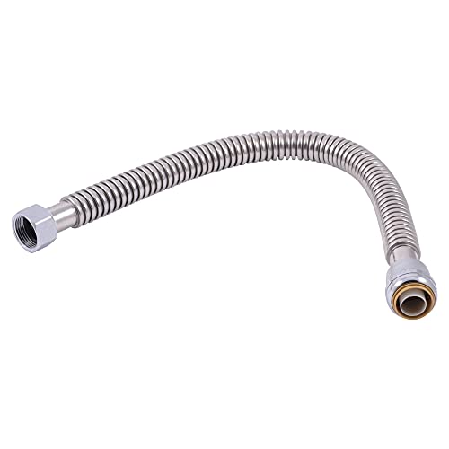 24" Length SharkBite Flexible Water Heater Connector (SS3094FLEX24LF)