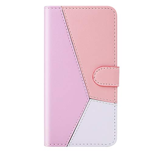 Coque iPhone 11 Pro Max rose à rabat avec porte-cartes intégré - 2