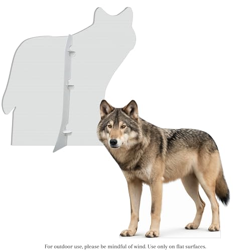 Image of Wolf 3FT Life Size Cardboard Cutout - A Fun Animal Standup for Photo Booths, Birthday Parties, and Events