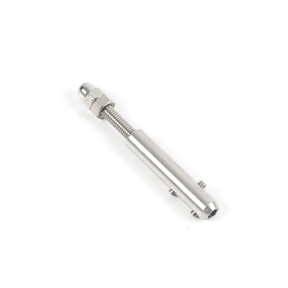 Morsetti Per Fune 32 PZ Cavo Ringhiera Fune Metallica 4mm 5/32 ''Filettato Tensionamento Terminale Morsetto a Croce con Viti Bulloni