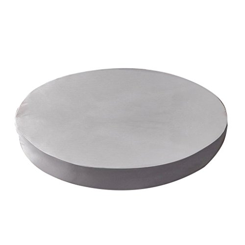 Housse de couette ronde en pur coton couleur unie gris argenté