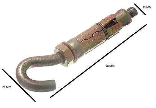 100 X Shield Anchor Hook Bolt M65mm - Masonry/Concrete