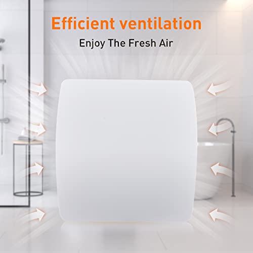 Hehou Bathroom Exhaust Fan For Wall And Spuer Quiet 4 In Bathroom Window Exhaust Fan With O Ring White 80 Cfm Bathroom Vent Fan #TOP5