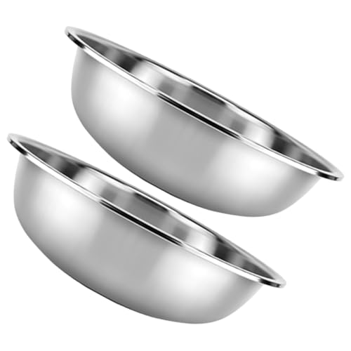 2 piezas de tazones de acero inox 27 cm para lavar verduras miniatura 1