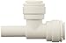 John Guest PP531212W Stem Stackable Tee, 3/8" OD x 3/8" OD (Pack of 10)