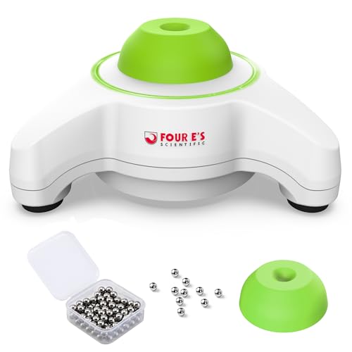 FOUR E'S SCIENTIFIC Vortex mixer färgskakare 5600 varv/min med 100 st stålkula snabb blandning touch mode 6 mm orbit färgmixer Vortex skakningsblandare för akrylfärg nagellack laboratorieprovrör