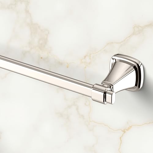 Image of Gatco 5511PN Beverly Towel Bar | Elegant Wall-Mounted Bathroom Towel Bar | Luxury Design, Heavy Duty Metal, EZ Ancor Mounting | Polished Nickel Finish