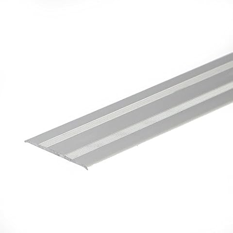 SELF-Adhesive ANODISED Aluminium Door Floor BAR Edge Trim Threshold Profile  930mm x 35mm A08 Silver Cover