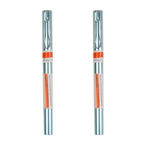 VNisenllc Outdoor Hiking Supplies Tension Pneumothorax Chest Decompression Needle Body Piercing Needles, 14G 2pcs