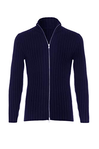 Cardigan cachemire homme gilet côtelé boutonné Lona Scott