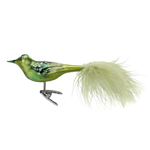 Inge-glas Green Bird, 9.5 cm