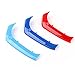 M Colore Adesivi per Griglie Anteriori, Clip di Grille del Rene, Grill Inserire Copertine per BMW Serie 1 F20 F21 116i 118i 2015-2016 3 Pezzi (11 Rod)