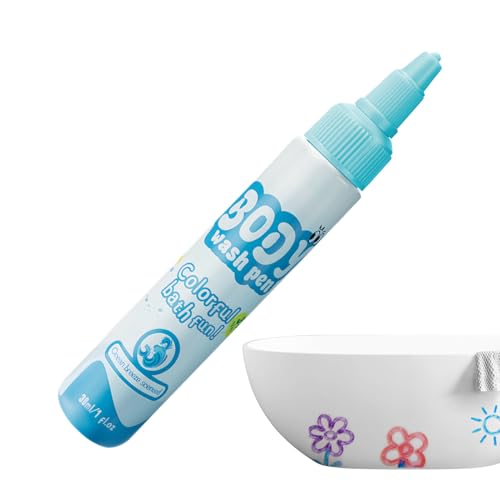 バスクレヨン | 30ml 洗える知育マーカー,お風呂 おもちゃ | 浴室での就学前遊び時間用タイル壁お絵かきアート遊び