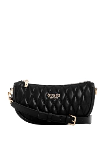 GUESS Bolsa de ombro Valla Mini top com zíper, preta