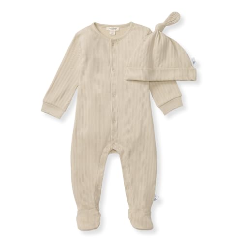 Image of Burt's Bees Baby Baby Boys Jumpsuit, 100% Organic Cotton One-piece Short Sleeve, Long Sleeve Coverall