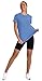 NIASHOT Spring Summer Workout Tops for Women Short Sleeve Hiking Tshirts Shirts Athleisure Golf Shirt Beach Fashion Loose Fit Blue 2XL