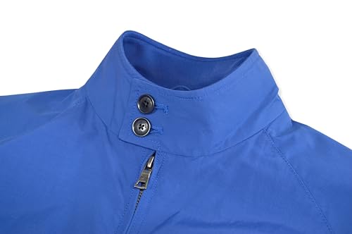 Brooks Brothers Mens Nylon Blend Full Zip Lightweight Racer Jacket Coat,4