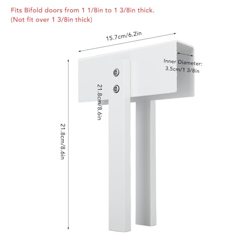 Metal Bifold Door Lock, 1 1/8in, 1 3/8in Thick Bifold Door Child Safety Lock, Keep Children and Pets Away from Danger - Image 4