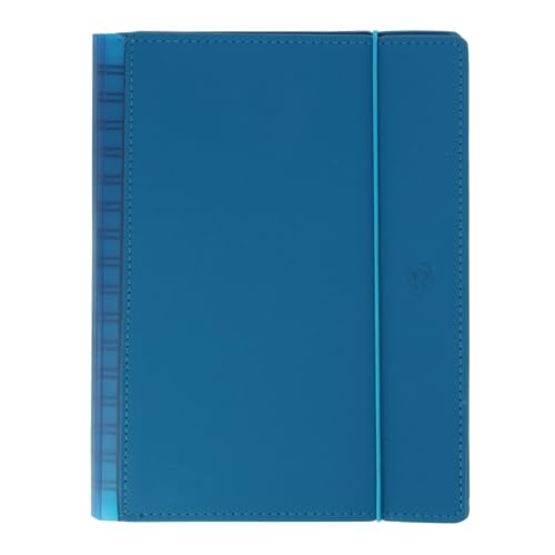 Oxford MyFab, Agenda 2026 vue hebdomadaire, A5, incluant un étui avec couverture extra dure et un rechange à spirale, espagnol, couleur bleu
