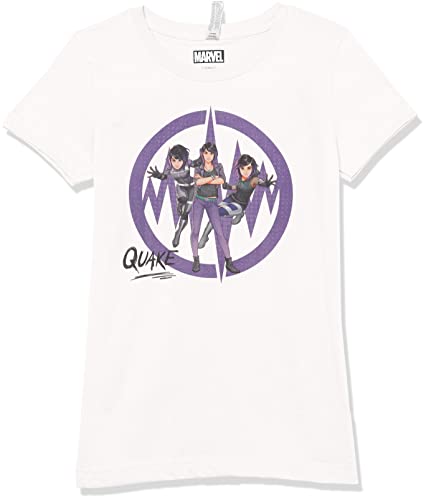 T-shirt Marvel Quake blanc style décontracté pour l'école et les loisirs