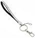 34 Colors Rhinestone Bling Wristlet LANYARDs keychain with keyring and Clasp for Key / ID badge/ Cell Phone (Clear)