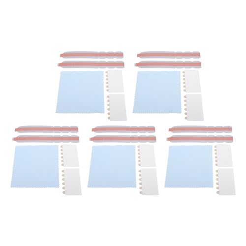 QANYEGN 5 Set Privacy Filter Adhesive Strips, Privacy Screen Filter Adhesive Strips, Double Sided Adhesive Strips with Plastic Slide Mount Holder Tabs