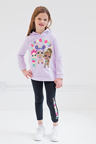 Image of L.O.L. Surprise! Girls' Fleece 2-Piece Hoodie and Leggings Set | Cozy Fleece Hoodie, Ribbed Leggings, Elastic Waistband, Soft and Warm