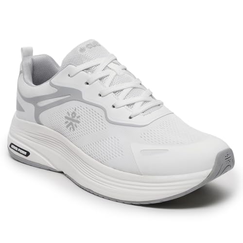 CULT Men's Zyon Running Shoes (White/L.Grey_UK10)