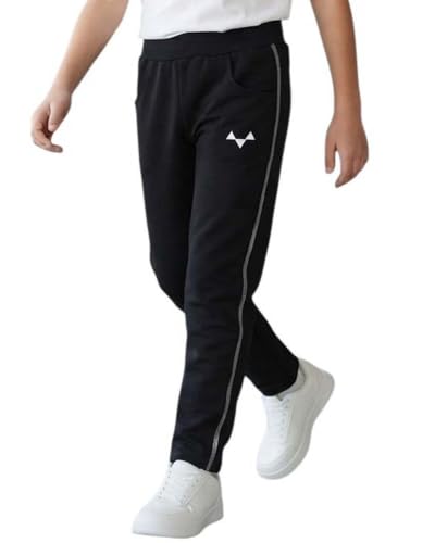 Image of Boys Regular Fit Cotton Pants, Track Pants and Lowers for Boys Age 4-14 Years Kids