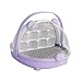 Baoblaze Silkworm Breeding Box Silkworm Hatching Container Carry Handle for Silkworms Turtles Observation Cabin Small Pet Breeding Box, Purple